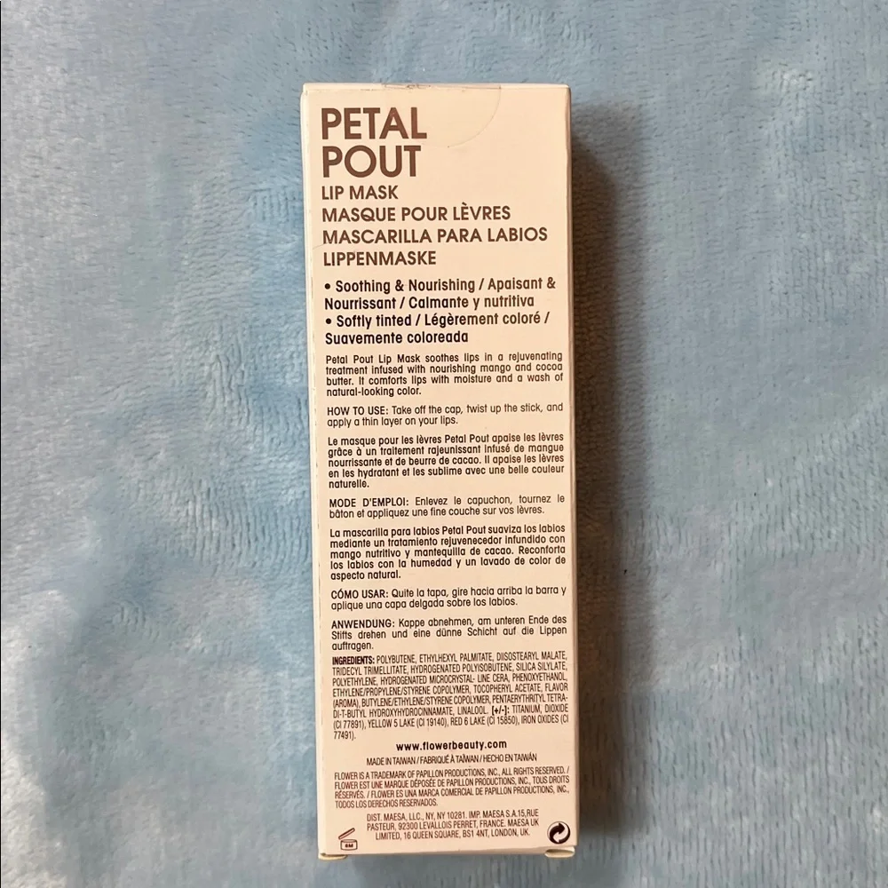 NEW Petal Pout Lip Mask - Smooch- from FLOWER Beauty